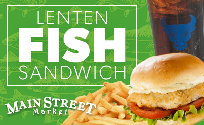 Lenten Fish Sandwich at Main Street Market