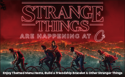 Strange Things are happening at C3. Enjoy themed menu items, build a friendship bracelet and other stranger things.