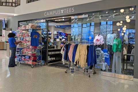 Campus Tees entrance in the Student Union.