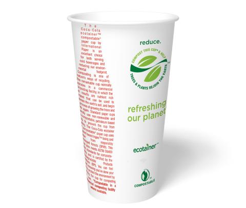 Coca Cola compostable cup