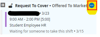 Request to Cover Offered to Market. Ellipsis Icon.