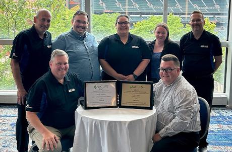 Campus Dining & Shops team with the NACUFS 2023 Grand Prize award
