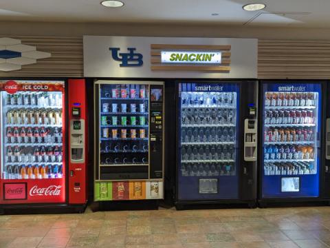 UB Snackin' vending machines in Ellicott Complex