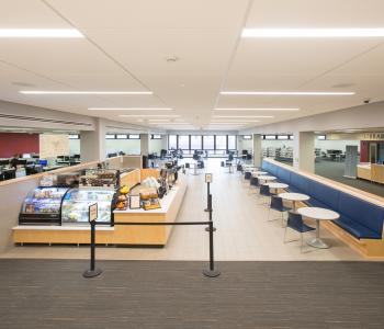 Whispers in Silverman Library. Photo by Douglas Levere.