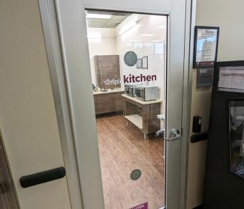 The door of Simple Kitchen at Goodyear Dining Center.