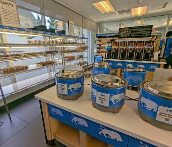 Soups and bakery items at Bulls on the Run at Greiner Hall